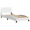 vidaXL Bed Frame without Mattress "Zadar" White 100x200 cm Faux Leather