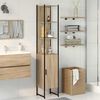 vidaXL Bathroom Cabinet Beige 33 x 33 x 185.5 cm Engineered wood