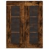 vidaXL Highboard Smoked Oak 69.5x34x180 cm Engineered Wood
