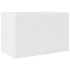 vidaXL Garden Planter White 70x40x45.5 cm Solid Wood Pine