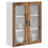 vidaXL Kitchen Wall Cabinet with Door Lucca Old Wood 80 x 31 x 100 cm