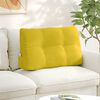 vidaXL Back Pillow Yellow 80 x 24 x 50 cm Velvet