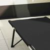 vidaXL Folding Camping Bed Manual Black 206 x 76 x 74 cm Oxford fabric