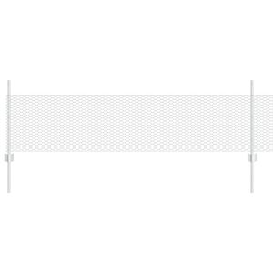 vidaXL Welded Wire Fence 50 x 0.5 m (W x H) Hot-Dip Galvanised Steel