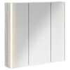 vidaXL Bathroom Mirror Cabinet Grey Sonoma 73.5 x 15.5 x 70 cm