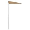 vidaXL Garden Half Parasol with Pole 180x90 cm Taupe