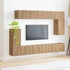 vidaXL TV Cabinet Set Wall-mounted 5 pcs Artisan Oak Engineered Wood