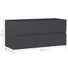 vidaXL Bathroom Furniture Set Grey Engineered Wood