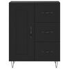 vidaXL Highboard Black 69.5x34x180 cm Engineered Wood