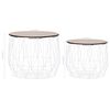 vidaXL Coffee Table 2 pcs White