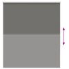 vidaXL Roller Blind Blackout Grey 140x175 cm Fabric Width 136.6 cm Polyester