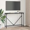 vidaXL Console Table Manual Black Oak 102 x 23 x 75 cm Engineered Wood