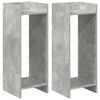 vidaXL Plant Stand 2 pcs Concrete Grey 30 x 30 x 80 cm Engineered Wood