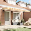vidaXL Retractable Awning Yellow 400 x 200 cm Fabric