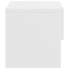 vidaXL Wall-mounted Bedside Cabinet High Gloss White