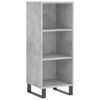 vidaXL Highboard Concrete Grey 34.5x34x180 cm Engineered Wood