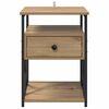 vidaXL Bedside Cabinet Artisan Oak 40 x 42 x 55 cm Engineered Wood