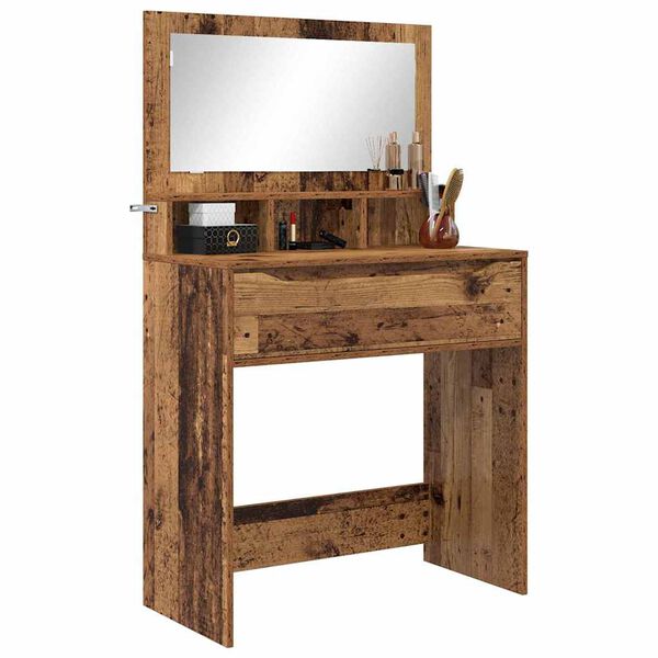 vidaXL Bedroom Dressing Tables with Drawer Old Wood 80 x 39.6 x 135 cm