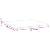 vidaXL Mattress Topper White and Green 180 x 200 x 6 cm Jaquard Fabric