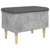 vidaXL Storage Bench Concrete Grey 62x42x46 cm Engineered Wood