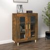 vidaXL Sideboard Smoked Oak 69.5x34x90 cm Engineered Wood