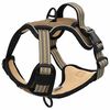 vidaXL Dog Harness with Reflective Stripes Adjustable Brown S