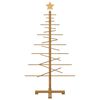 vidaXL Wooden Christmas Tree with Stand Brown 125 cm Bamboo