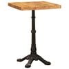 vidaXL Bistro Table 50 x 50 x 76 cm Solid Mango Wood Brown Square