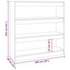 vidaXL Book Cabinet/Room Divider Grey Sonoma 100x30x103 cm