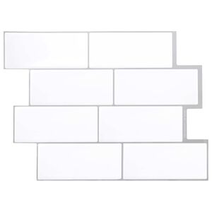 vidaXL Decorative Stickers 50 pcs White Grey 29 x 21 cm