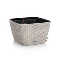 LECHUZA Planter BACINO Cottage ALL-IN-ONE 30x30 cm Sand Brown