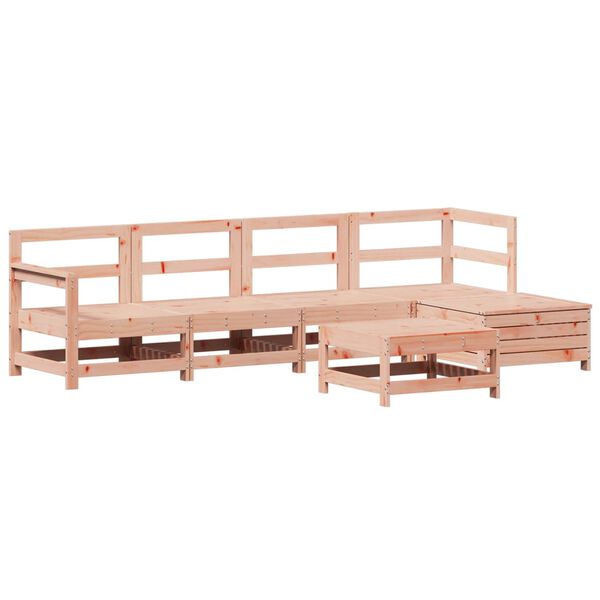 vidaXL 6 Piece Garden Sofa Set Solid Wood Douglas Fir