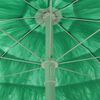 vidaXL Hawaii Beach Parasol Green 180 cm