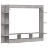 vidaXL TV Cabinet Grey Sonoma 152x22x113 cm Engineered Wood