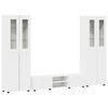 vidaXL TV Cabinet Set FLORIN 3 pcs White Engineered Wood
