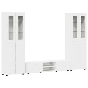 vidaXL TV Cabinet Set FLORIN 3 pcs White Engineered Wood