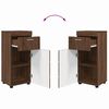 vidaXL Bathroom Cabinet Set TULUM Brown Oak 37 x 31.5 x 82 cm