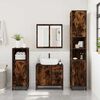vidaXL 4&nbsp;Piece Bathroom Furniture Set&nbsp;Smoked Oak Engineered Wood