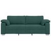 vidaXL Sofa Dark Green 219 x 77 x 82 cm Fabric