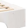 vidaXL Bed Frame White 200 x 220 cm Solid Pine Wood