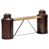 vidaXL Milk Bottle Bench 150x33x64 cm Solid Mango Wood