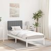 vidaXL Bed Frame with Upholstered Headboard Light Grey 75 x 190 cm