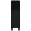 vidaXL Bathroom Cabinet Black Oak 30 x 30 x 100 cm Engineered Wood
