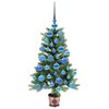 vidaXL Christmas Tree with 150 LEDs with Stand Green 90 cm PE