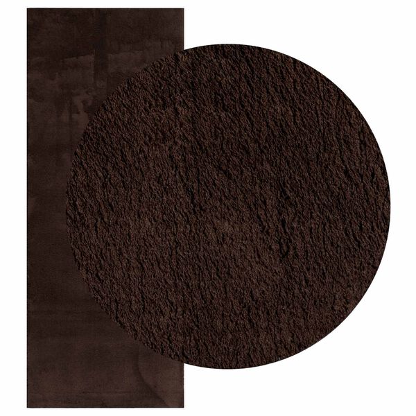 vidaXL Area Rugs Rectangular HUARTE Brown 200 x 80 cm Polyester