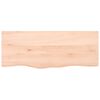 vidaXL Table Top 100x40x(2-4) cm Untreated Solid Wood Oak