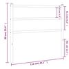 vidaXL Metal Headboard Black 107 cm