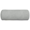 vidaXL Bolster Pillows 2 pcs Light Grey Ø 15 x 40 cm Corduroy Fabric