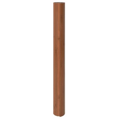 vidaXL Rug Rectangular Brown 100x200 cm Bamboo