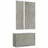 vidaXL 3-in-1 Shoe Cabinet Set Concrete Grey Engineered Wood